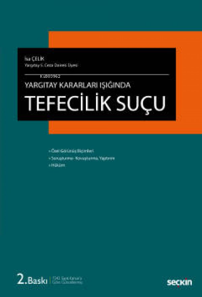  Tefecilik Suçu | İsa Çelik | Seçkin Yayıncılık | 9789750263477 | 