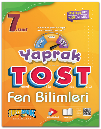  7 Sınıf Fen Bilimleri Yaprak Tost | Kolektif | Süpersonik Komiks | 9786254221866 | 