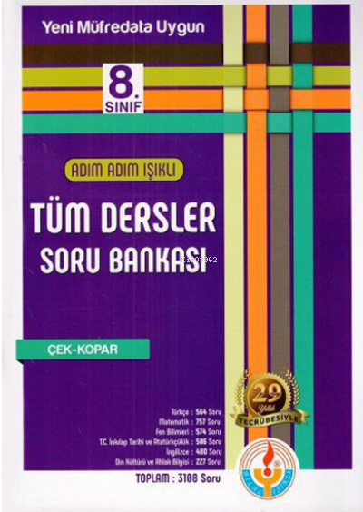 Işıklı -  8.Sınıf Adım Adım Işıklı Tüm Dersler Soru Bankası