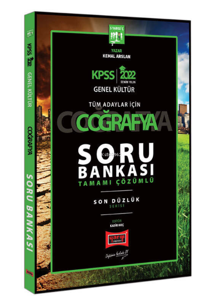  2022 KPSS Genel Kültür Son Düzlük Coğrafya Tamamı Çözümlü Soru Bankası | 2022 KPSS Genel Kültür Son Düzlük Coğrafya Tamamı Çözümlü Soru Bankası | Kemal Arslan | Yargı Yayınevi | 9786254426940 