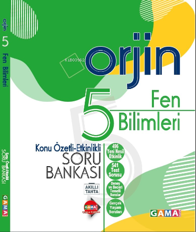 Gama Yayınları 5. Sınıf Orjin Fen Bilimleri Konu Özetli Etkinlikli Soru Bankası