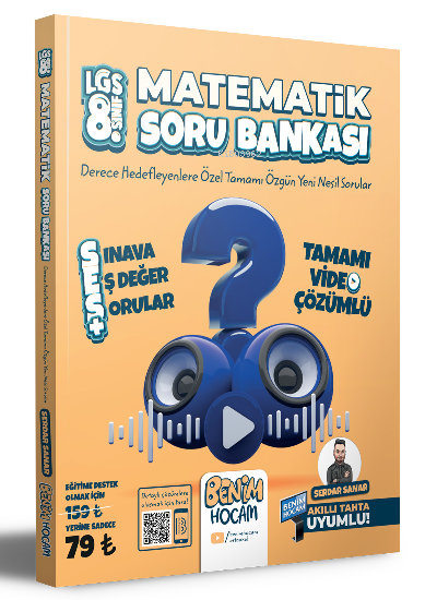 Benim Hocam 2023 8.Sınıf Matematik Tamamı Video Çözümlü Soru Bankası