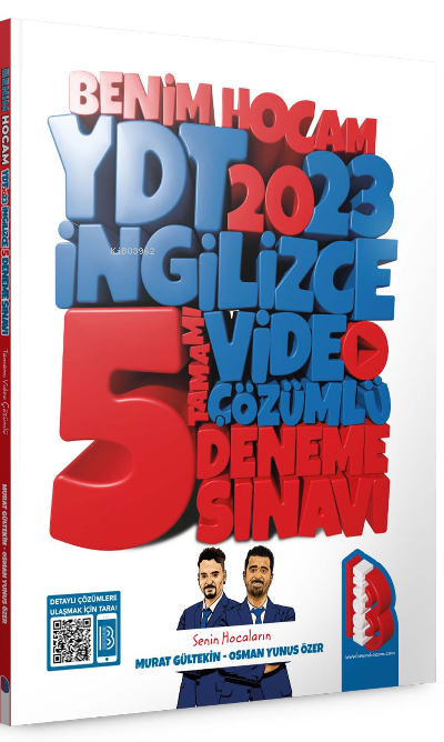 2023 YDT İngilizce Tamamı Video Çözümlü 5 Deneme Sınavı