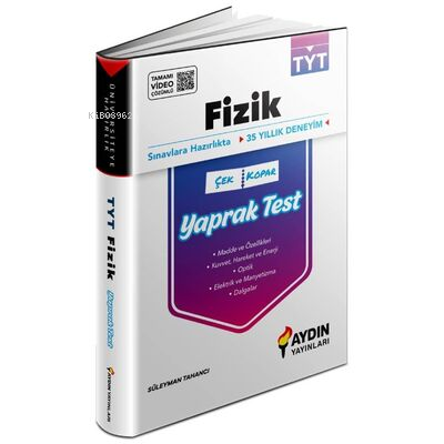 Üniversiteye Hazırlık TYT Fizik Yaprak Testler