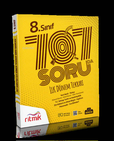  Ritmik 8Snf 707 Soruda İlk Dönem Tekrarı | Kolektif | Ritmik Yayınevi (Bayilik) | 9789752453654 