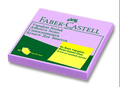 Faber-Castell Yapışkan Notluk Harmony Mor, 75x75 mm