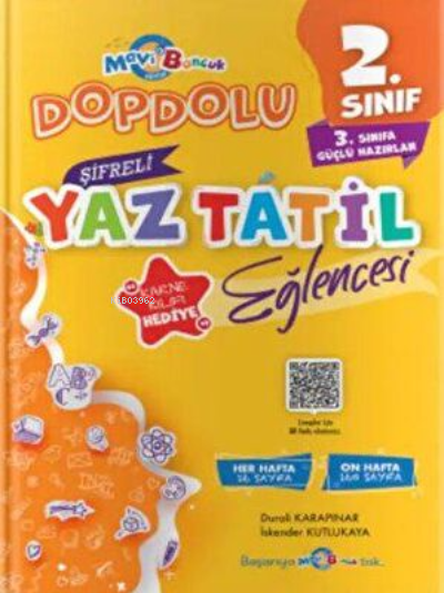  2Sınıf Mavi Boncuk Şifreli Yaz Tatil Eğlencesi | 2Sınıf Mavi Boncuk Şifreli Yaz Tatil Eğlencesi | Kolektif | Mavi Boncuk Akademi | 9786258050530 