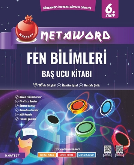  6 Sınıf Metaword Fen Bilimleri | Ekrem Görgülü | İbrahim Uysal | Mustafa Çelik | Nartest Yayınevi | 9786257865944 | 