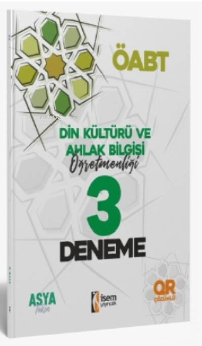 İsem 2021 KPSS ÖABT Din Kültürü ve Ahlak Bilgisi Öğretmenliği 3 Deneme QR Çözümlü