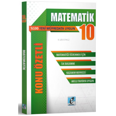  10 Sınıf Matematik Konu Özetli Soru Bankası | Kolektif | Derece Yayınları | 9786058402997 | 
