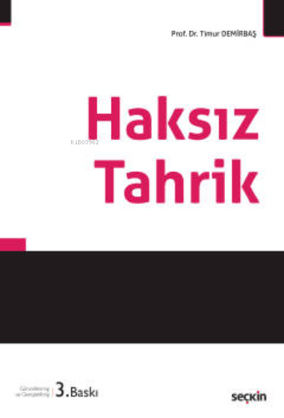  Haksız Tahrik | Timur Demirbaş | Seçkin Yayıncılık | 9789750265488 | 