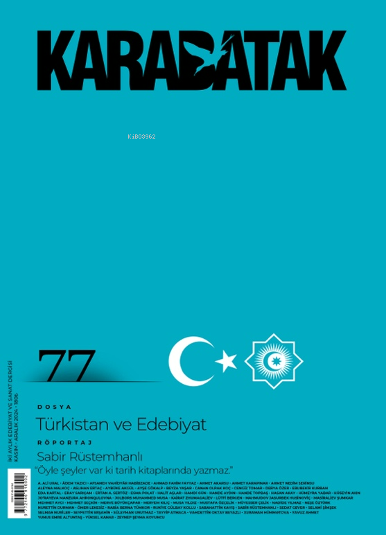  Karabatak Sayı77Türkistan ve Edebiyat | Kolektif | Kişisel Yayınlar | 9772146916002 | 