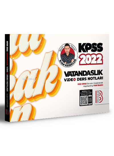  2022 KPSS Vatandaşlık Video Ders Notları | 2022 KPSS Vatandaşlık Video Ders Notları | Erdal Kesekler | Benim Hocam Yayınları | 9786052779415 