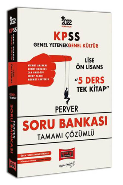 KPSS 2022 GY-GK Lise Ön Lisans 5 Ders Tek Kitap Perver Tamamı Çözümlü Soru Bankası