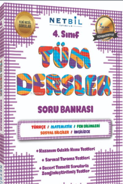  4Sınıf Tüm Dersler Soru Bankası | 4Sınıf Tüm Dersler Soru Bankası | Kolektif | Netbil Yayıncılık | 9786258245363 
