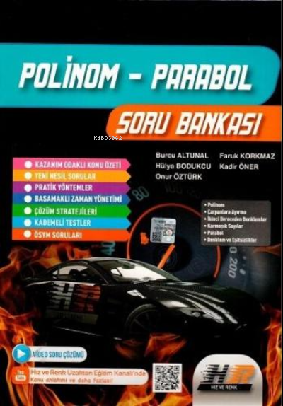  TYT POLİNOM PARABOL SB 2022 | TYT POLİNOM PARABOL SB 2022 | Kolektif | Hız ve Renk Yayınları (Hazırlık) | 9786257532082 