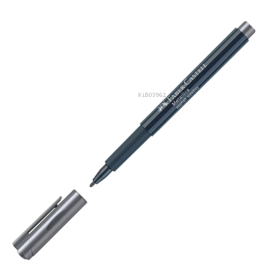  Faber Castell Metalik Marker Kalem (Kömür Rengi) (Cod 16 07 75) (10 Lu) | Faber Castell | 4005400301142 | 