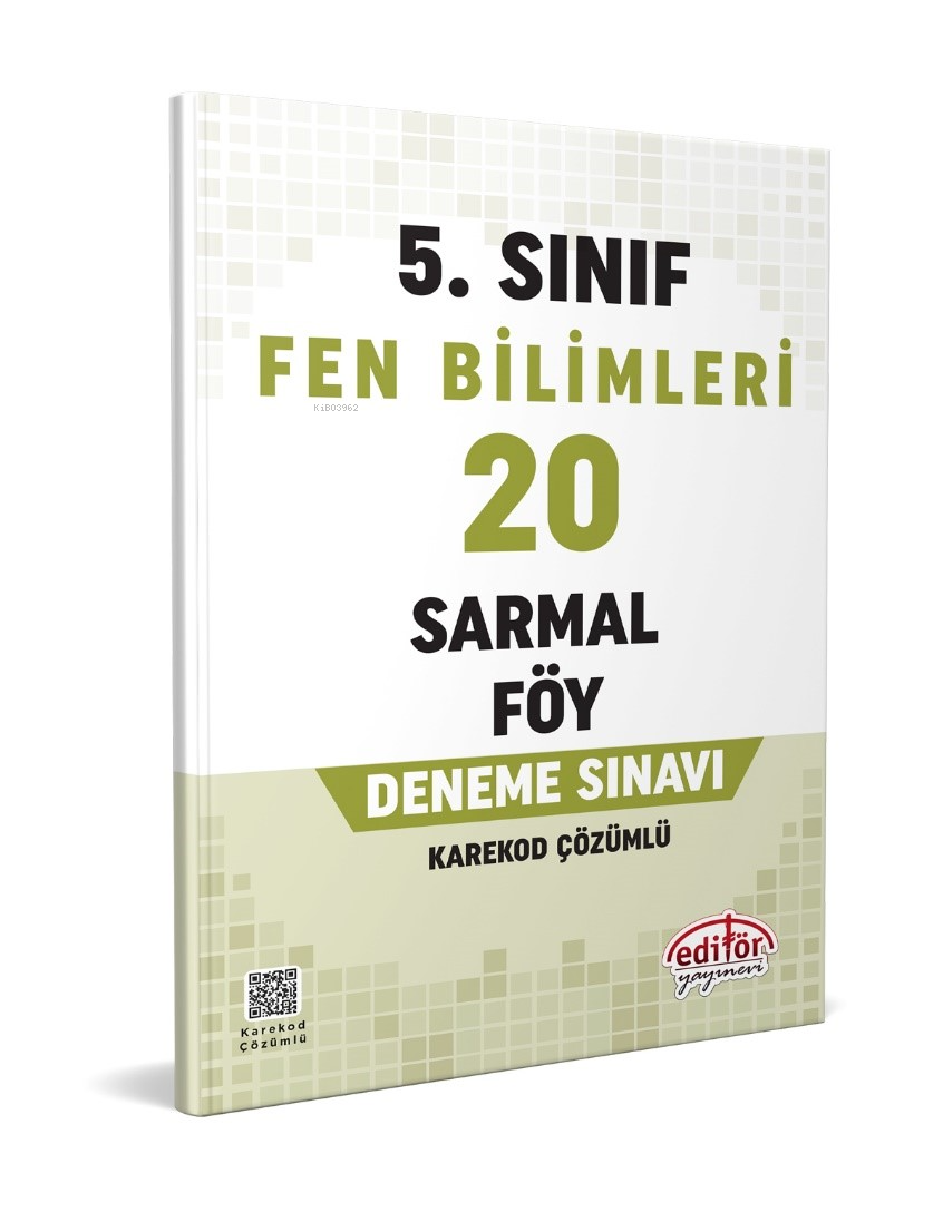  5 Sınıf Fen Bilimleri 20 Sarmal Föy Deneme Sınavı | 5 Sınıf Fen Bilimleri 20 Sarmal Föy Deneme Sınavı | Turgut Meşe | Kolektif | Editör Yayınevi | 9786052805831 
