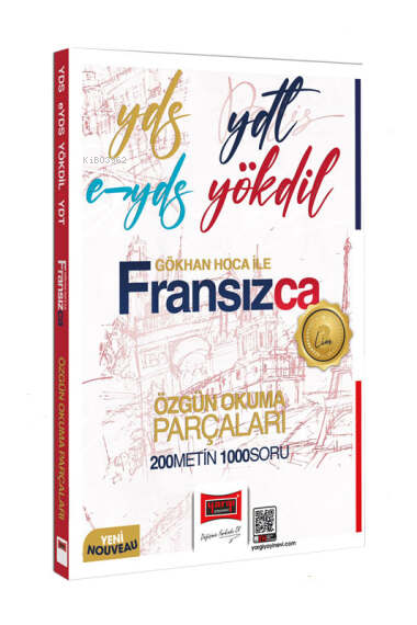 Yargı 2025 YDS YDT E-YDS YÖKDİL Gökhan Hoca İle Fransızca Özgün Okuma Parçaları 200 Metin 1000 Soru
