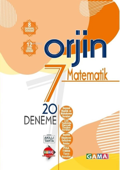  7Sınıf Orjin Matematik | Kolektif | Gama Basım Yayın Dağıtım | 9786057790606 | 
