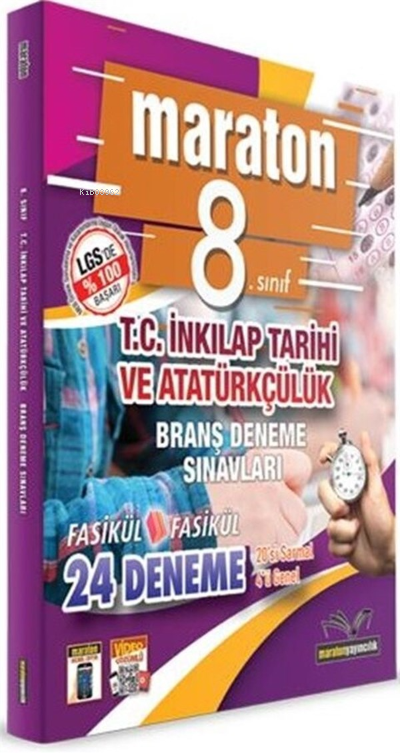  Maraton 8Sınıf TC Inkilap Tarihi Branş Deneme Sınavı | Kolektif | Maraton Yayıncılık | 9786257225243 | 