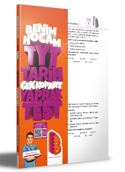  2023 TYT Tarih Çek Kopar Yaprak Test | 2023 TYT Tarih Çek Kopar Yaprak Test | Sadettin Akyayla | Benim Hocam Yayınları | 9786258263756 