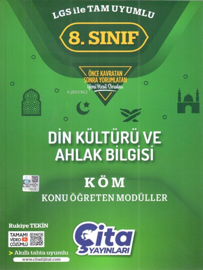  8Sınıf Din KültVe Ahlak Bilgisi (Köm) Konu Öğreten Modüller | Kolektif | Çita Yayınları (Bayilik) | 9786257806855 | 