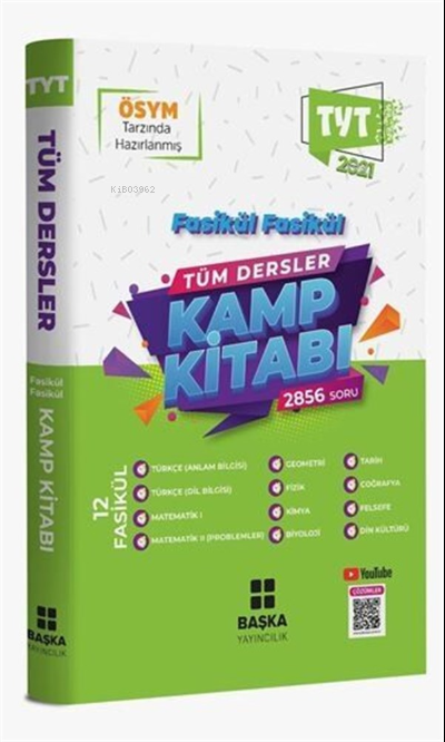  Tyt Tüm Dersler Kamp Kitabı | Kolektif | Başka Yayıncılık | 9789757225720 | 