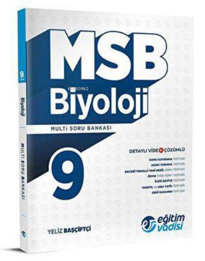 Eğitim Vadisi 2023 9. Sınıf Biyoloji Güncel MSB Multi Soru Bankası Eğitim Vadisi