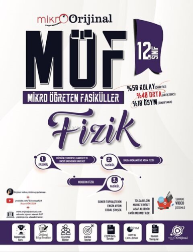 12. Sınıf Fizik MÖF Mikro Öğreten Fasiküller