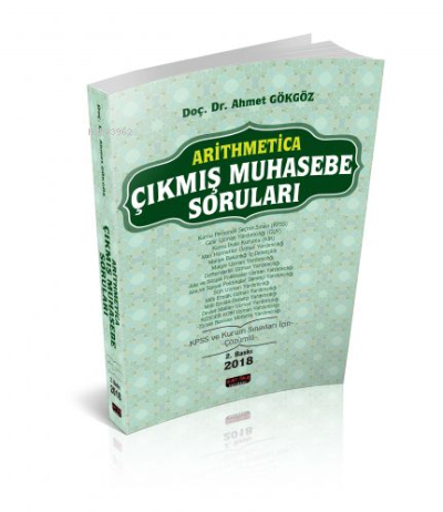 Arithmetica Çözümlu Çıkmış Muhasebe Soruları | Arithmetica Çözümlu Çıkmış Muhasebe Soruları | Ahmet Gökgöz | Savaş Yayınevi | 9786059527750 