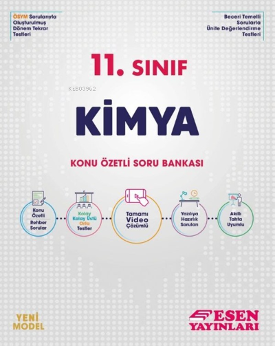 Esen 11.Sınıf Kimya Konu Özetli Soru Bankası