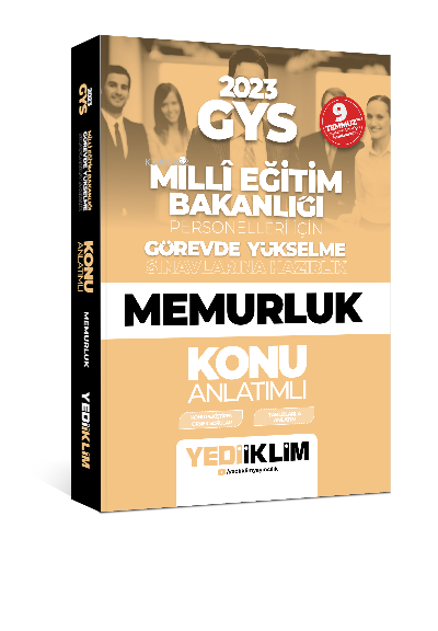 Yediiklim 2023 GYS Millî Eğitim Bakanlığı Görevde Yükselme Sınavı Memurluk Konu Anlatımı