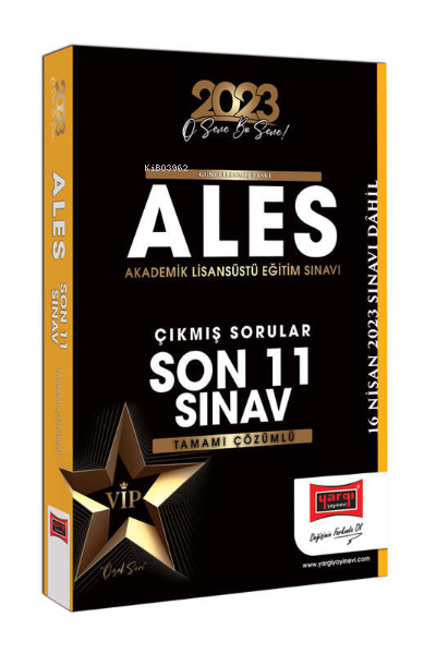  2023 ALES Tamamı Çözümlü Son 11 Sınav Çıkmış Sorular (16 Nisan 2023 Sınavı Dahil) | 2023 ALES Tamamı Çözümlü Son 11 Sınav Çıkmış Sorular (16 Nisan 2023 Sınavı Dahil) | Kolektif | Yargı Yayınevi | 9786254217258 