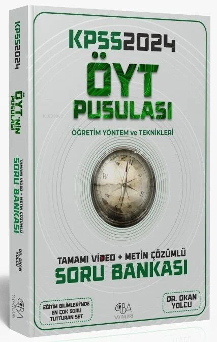  CBA Yayınları 2024 KPSS Eğitim Bilimleri Öğretim Yöntem ve Tekniklerinin Pusulası Soru Bankası Video Çözümlü CBA Yayınları | Kolektif | CBA Yayınları | 9786057351678 | 