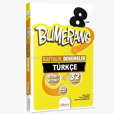 8.Sınıf LGS Bumerang 32 Haftalık Türkçe Denemeleri