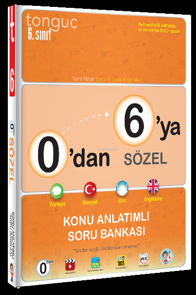 0'dan 6'ya Sözel Konu Anlatımlı Soru Bankası