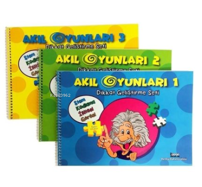 Akıl Oyunları Dikkat Geliştirme Seti - 3 Kitap Takım