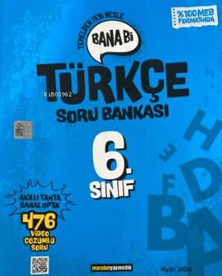  6 Sınıf Bana Bi Türkçe Soru Bankası | 6 Sınıf Bana Bi Türkçe Soru Bankası | Niyazi Yıgın | Maraton Yayıncılık | 9786257225618 
