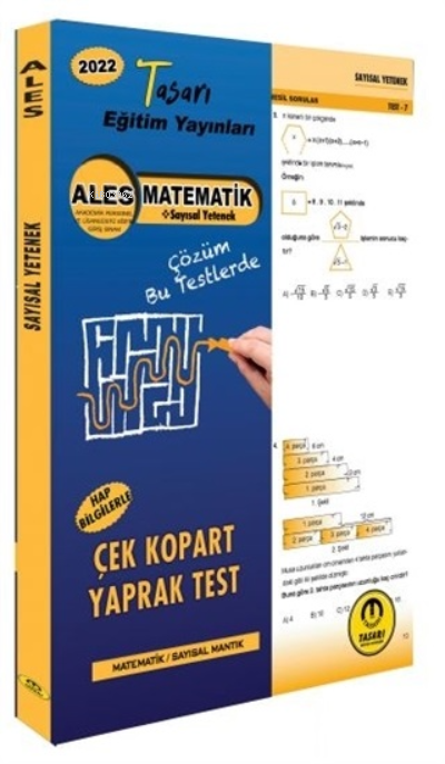  2022 ALES Matematik Çek Kopar Yaprak Test | Özgen Bulut | İbrahim Doğan | Tasarı Yayınları | 9789944351898 | 