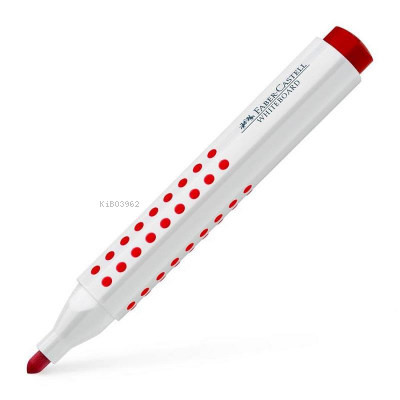  Faber Castell Tahta Kalemi (Grıp Beyaz) (Kesik Uç) (Kırmızı) | Faber Castell | 4005401586210 | 