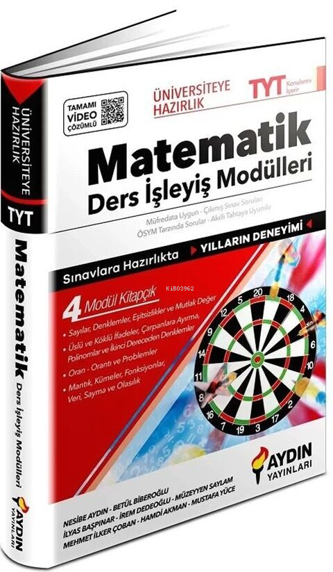 Aydın Yayınları TYT Matematik Ders İşleyiş Modülleri