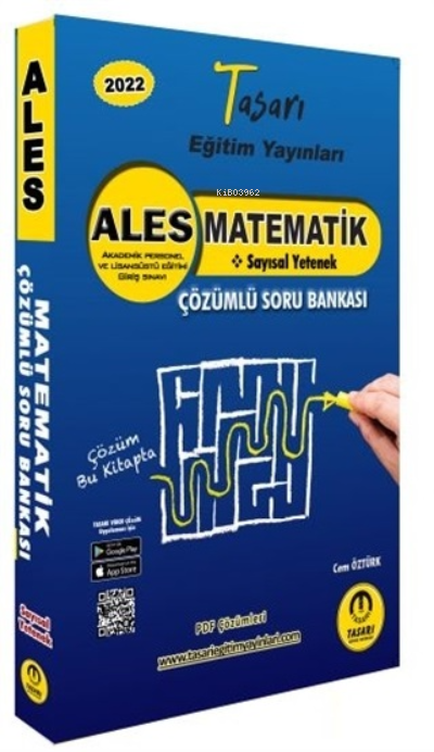  2022 ALES Matematik Çözümlü Soru Bankası | Cem Öztürk | İbrahim Doğan | Tasarı Yayınları | 9789944351881 | 