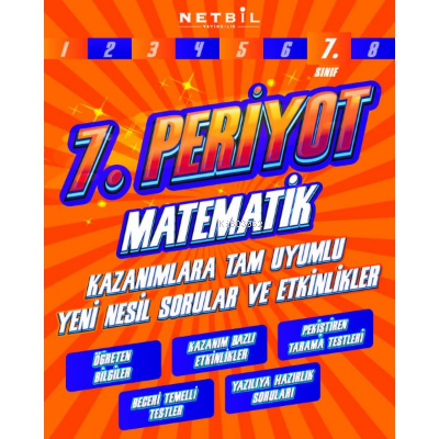  7 Sınıf Matematik Periyot | 7 Sınıf Matematik Periyot | Kolektif | Netbil Yayıncılık | 9786257857246 