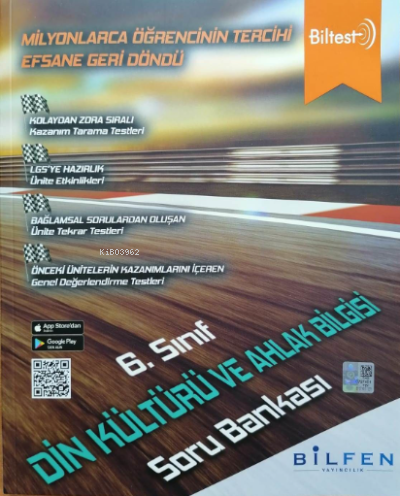  6 Sınıf Biltest Din Kültürü Sb | Kolektif | Bilfen Yayıncılık | 9786258337808 | 