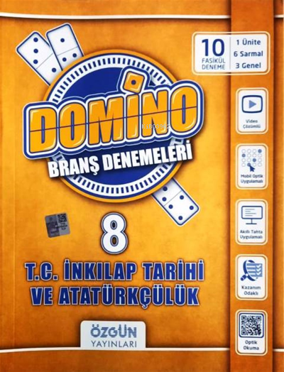  8 Sınıf LGS TC İnkılap Tarihi ve Atatürkçülük Domino Branş Denemeleri | Kolektif | Özgün Yayıncılık | 9786057678256 | 