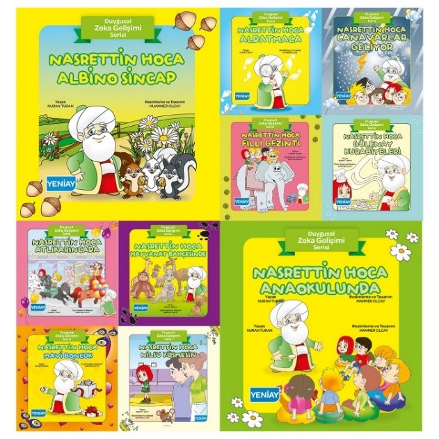  Nasrettin Hoca Duygusal Zeka Gelişim Serisi | Nasrettin Hoca Duygusal Zeka Gelişim Serisi | Nuran Turan | Muammer Olcay | Samet Balta | YeniAy Yayınları | 9786059188227 