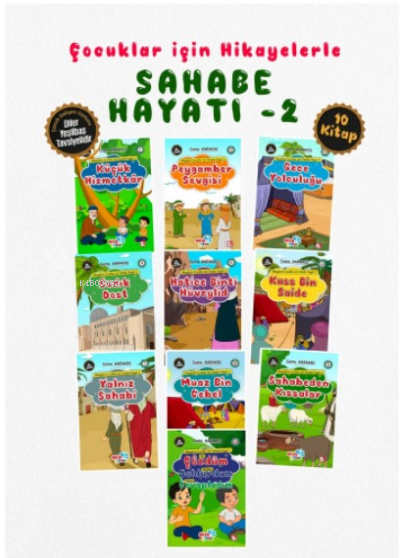 Hikayelerle Çocuklar İçin Sahabe Hayatı Set 10 Kitap