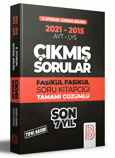  2015 2021 YKS 2 Oturum Sayısal Bölüm Son 7 Yıl Tıpkı Basım Fasikül Fasikül Çıkmış Sorular | 2015 2021 YKS 2 Oturum Sayısal Bölüm Son 7 Yıl Tıpkı Basım Fasikül Fasikül Çıkmış Sorular | Kolektif | Benim Hocam Yayınları | 9786258011371 