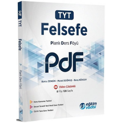  2022 Tyt (Pdf) Felsefe | Kolektif | Eğitim Vadisi Yayınları | 9786051948621 | 